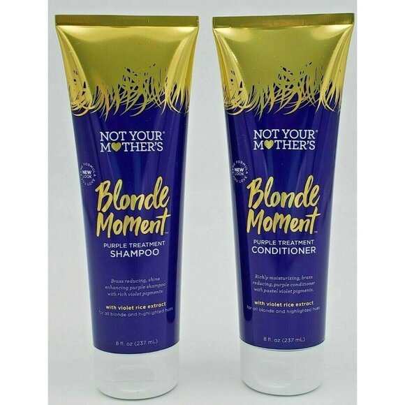 Not Your Mother's Blonde Moment Purple Treatment Shampoo and Conditioner 8 oz Ea - Picture 1 of 2